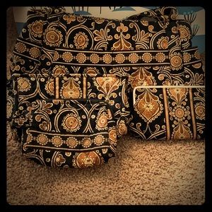 Purse, wallet and make up bag set